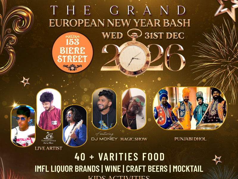 Grand European New Year Bash at 153 Biere Street
