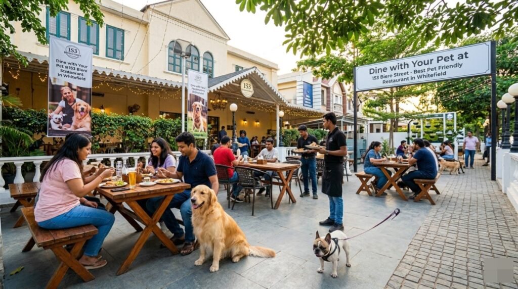 Dine with Your Pet at 153 Biere Street Best Pet Friendly Restaurant in Whitefield